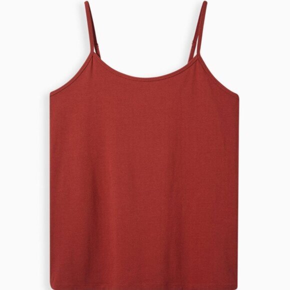 Torrid Foxy Cami Top Burnt Orange Red Size 3 Tank Stretch Summer Fall Layering - Picture 6 of 7